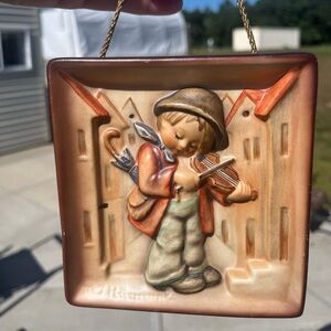 Rare #93 Hummel Goebel “Little Fiddler” wall plaque